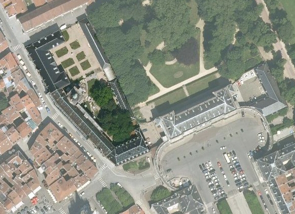 Agence Caillault ACMH -Palais ducal – Nancy – Vue aérienne
