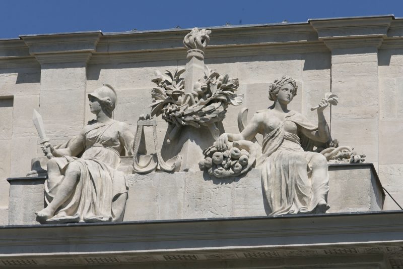 Agence Caillault ACMH – Porte Saint Catherine – Nancy – Sculptures de la façade ouest restaurées 2