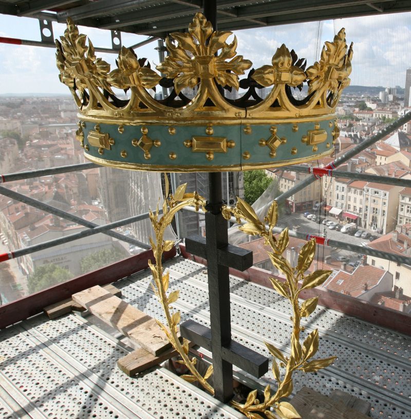 Agence Caillault ACMH -Palais ducal – Nancy – Détail de la couronne restaurée