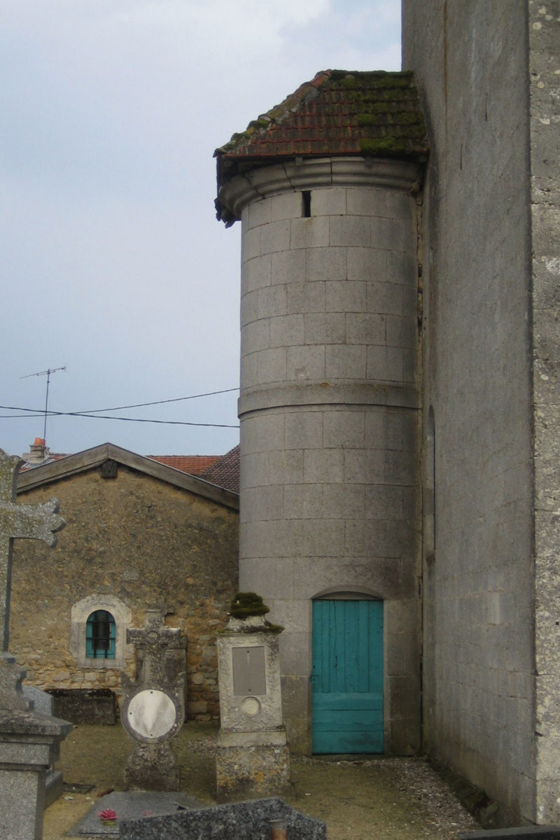 Agence Caillault ACMH – VERTUZEY – Eglise Saint-Gorgon – Tourelle avant restauration